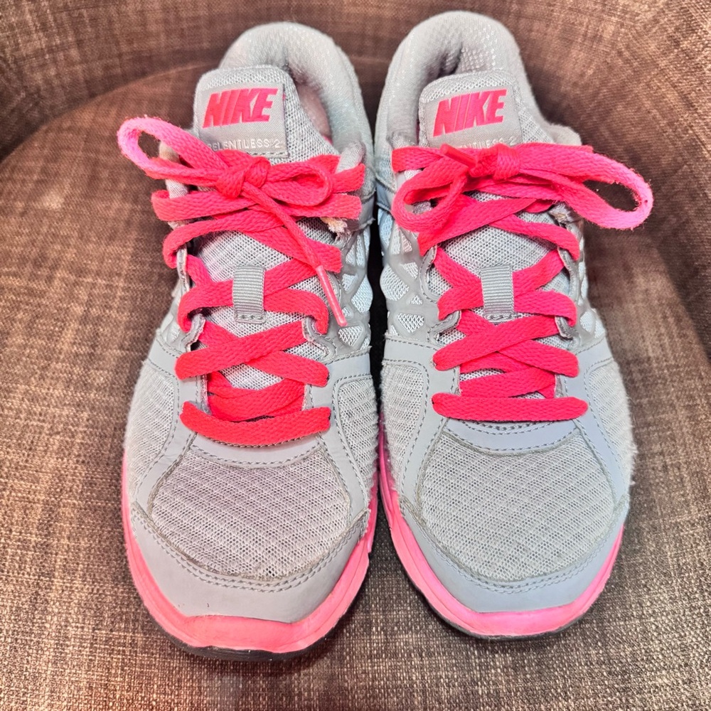Nike Gray and Pink Sneakers